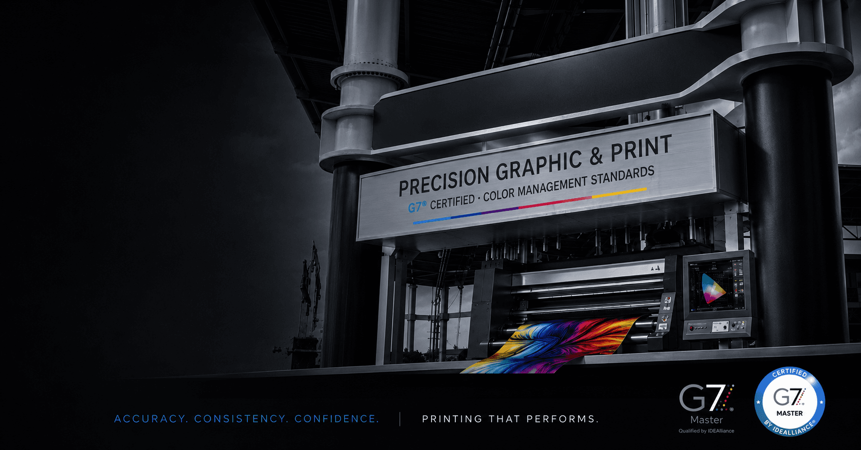 Precision Graphic & Print production floor